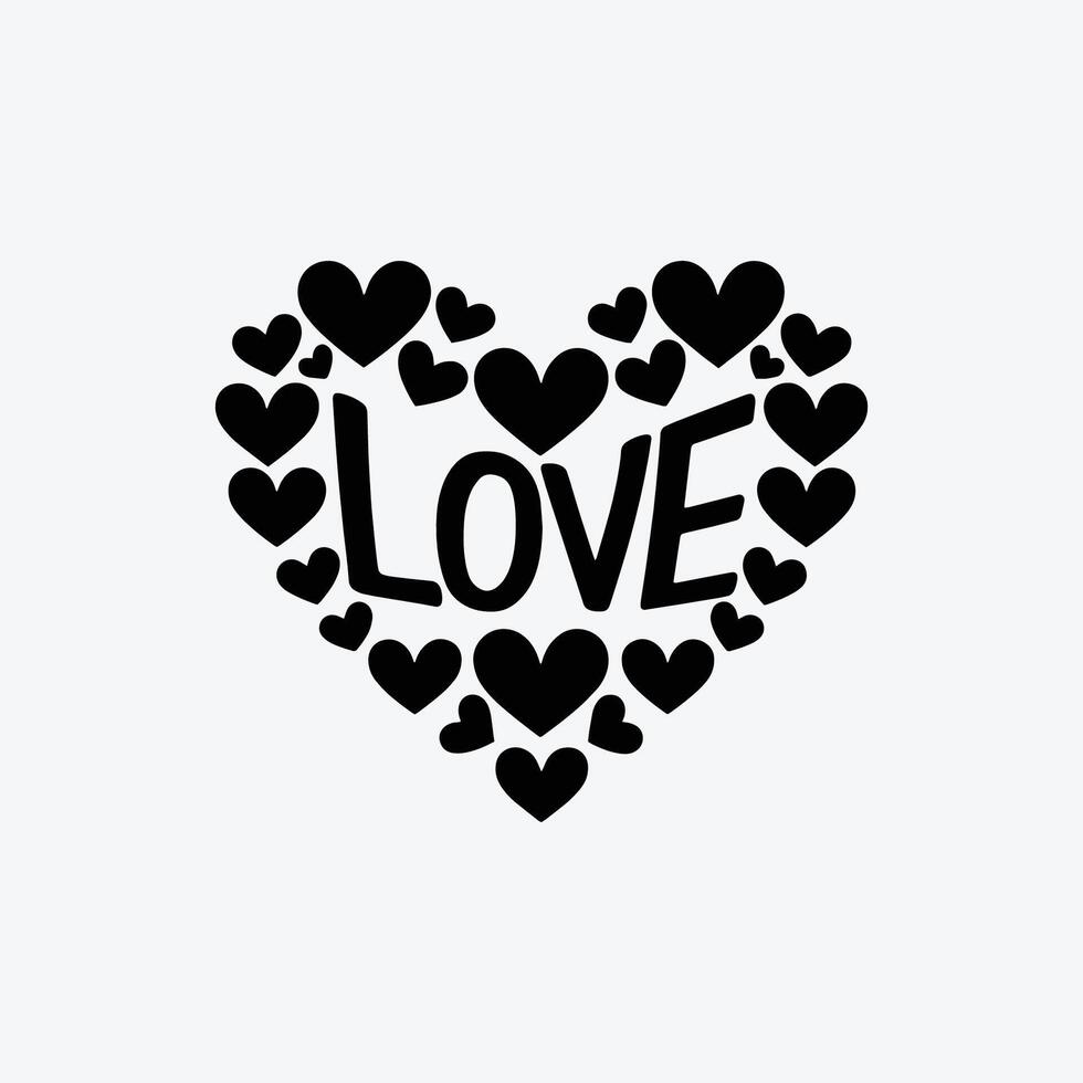 Heart shape love icon design art vector