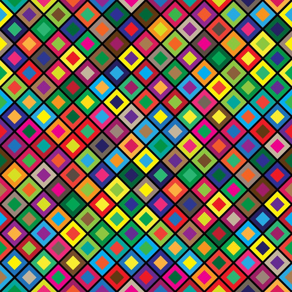 Square seamless abstract colored pattern modern vector