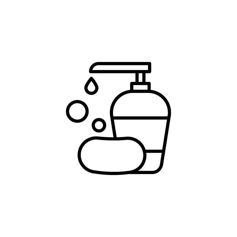 A bottle icon with water droplet vector