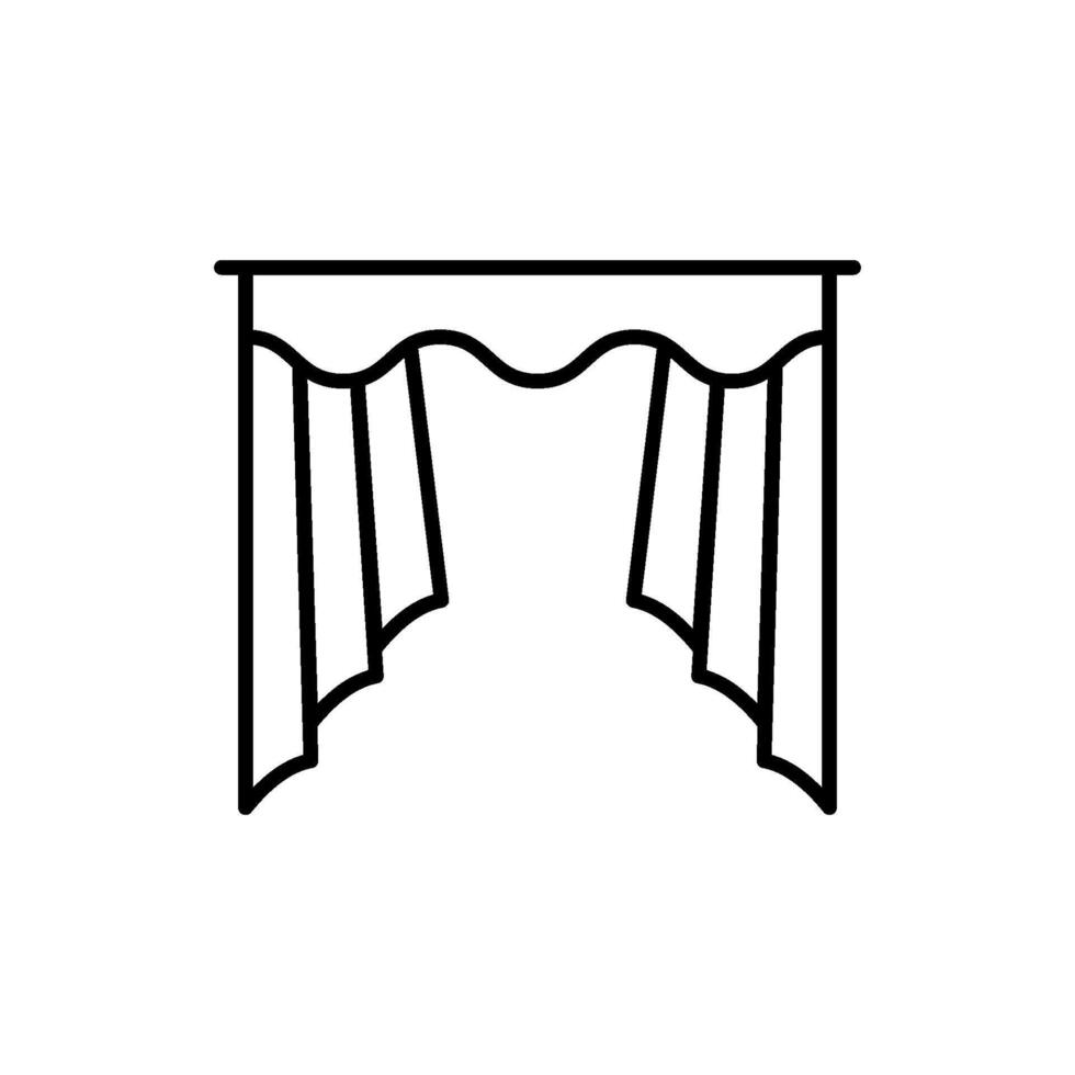 Sunlight Filter Curtains that gently filter sunlight vector