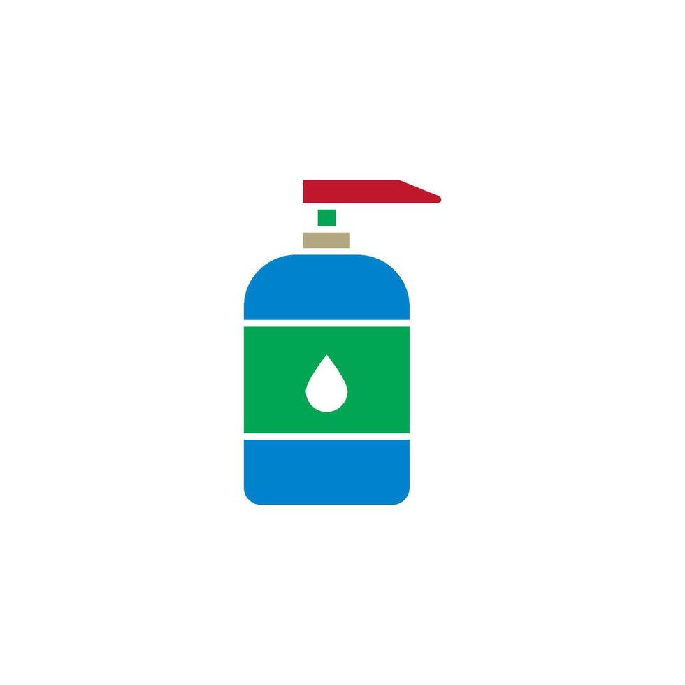 A bottle designed like a cleanliness superhero vector