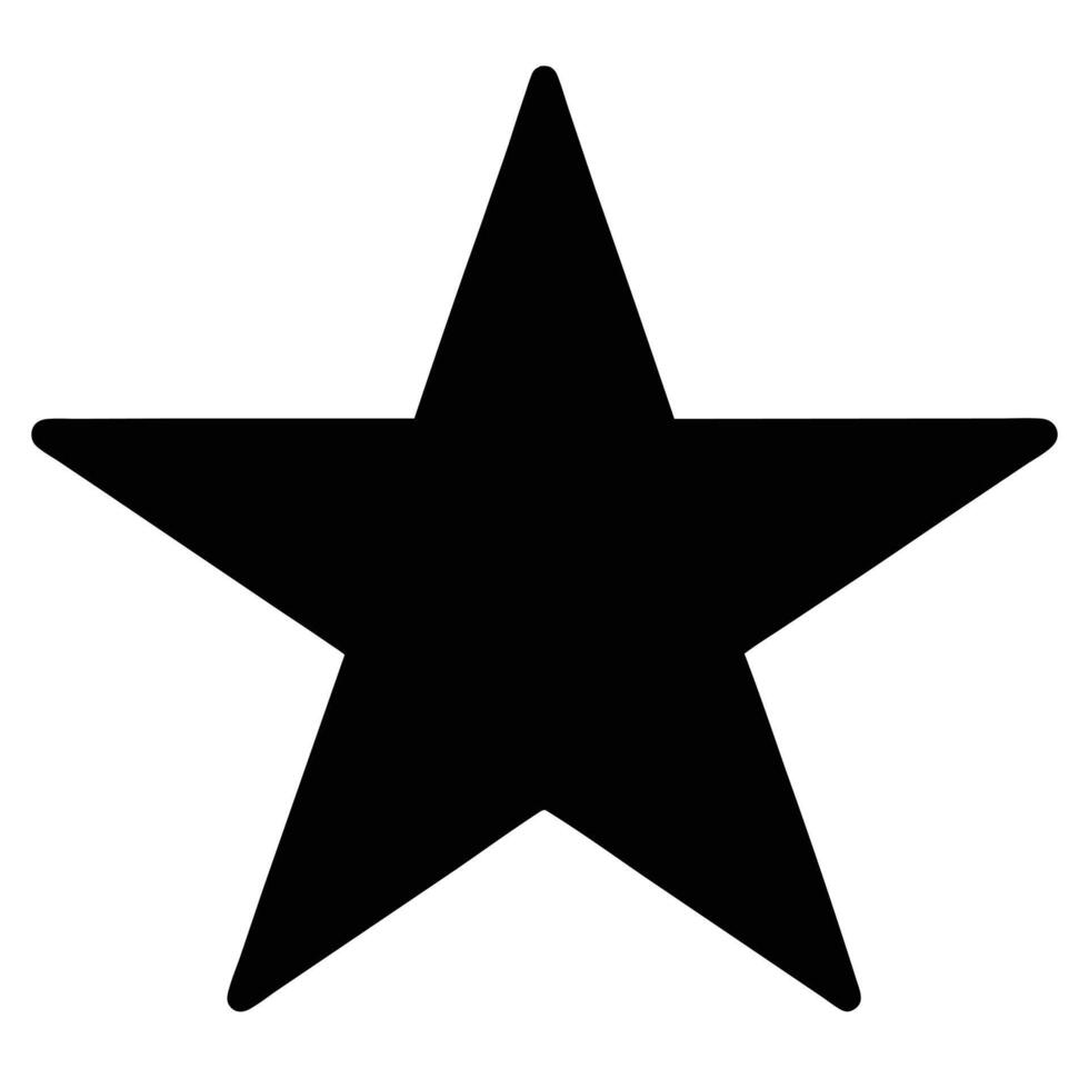 Black Star Silhouette Art vector