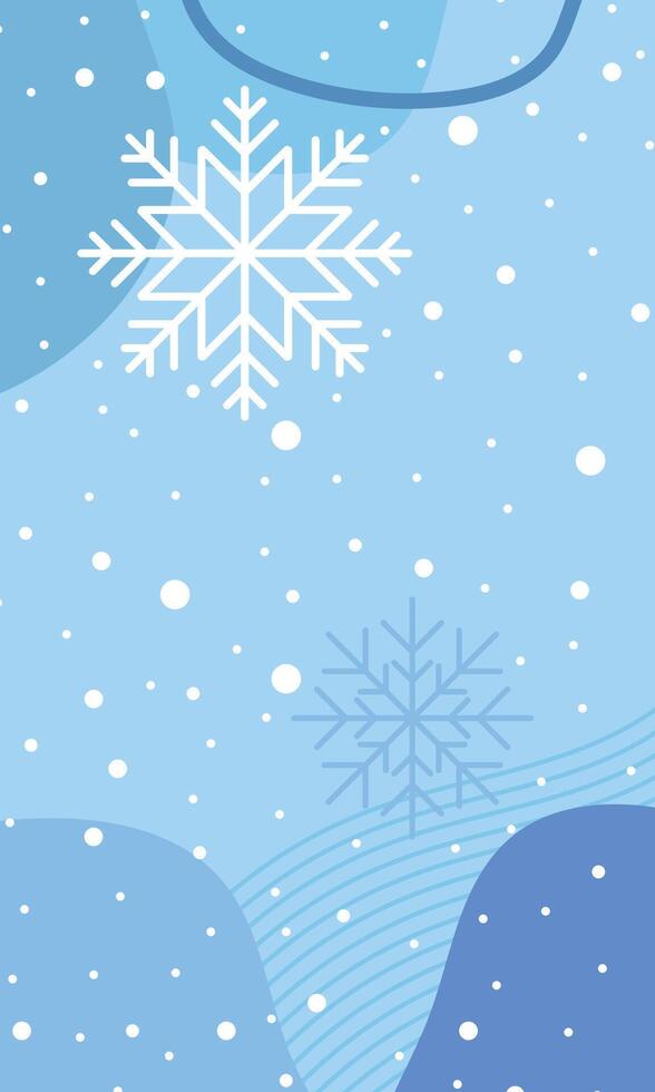 Winter poster with snowflakes. Colorful winter banner with falling snowflakes. Wintry scenes. Winter background. illustration vector