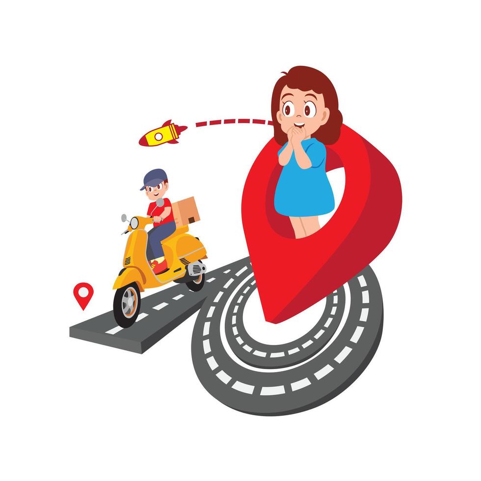 Professional Package Delivery Solutions. cartoon illustrations vector