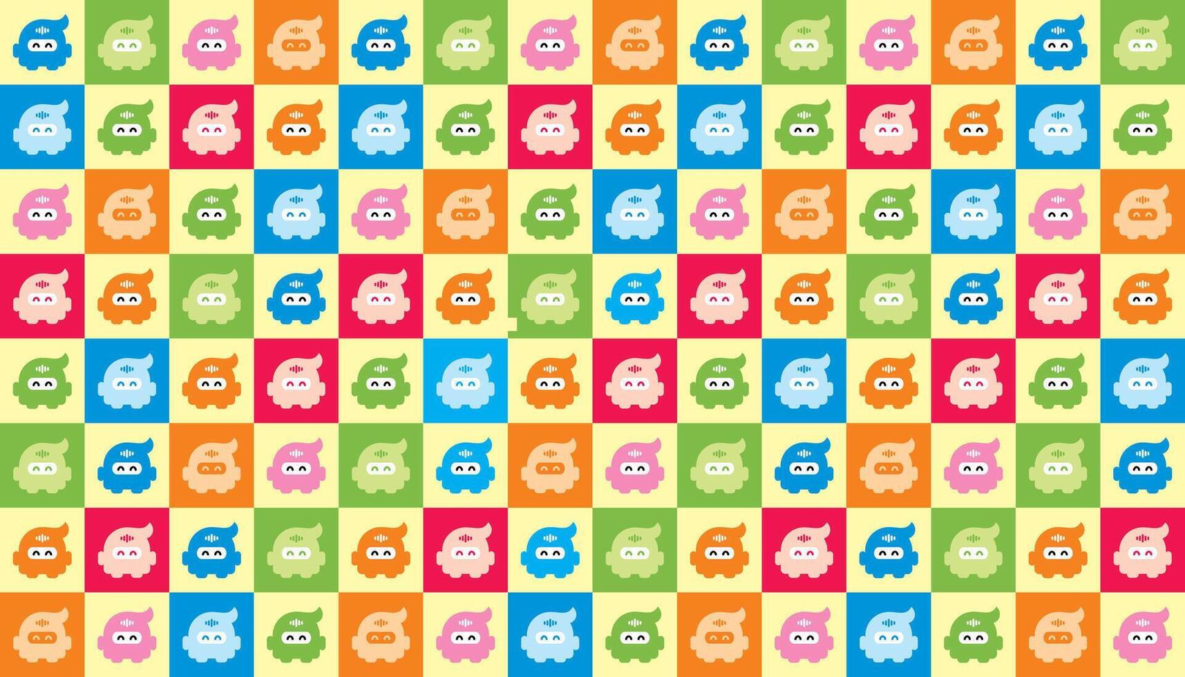 Droid Wrapping paper pattern design vector