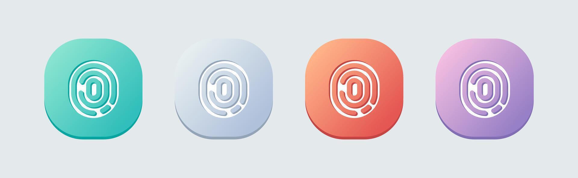 Evidence solid icon in flat design style. Investigation signs illustration. vector