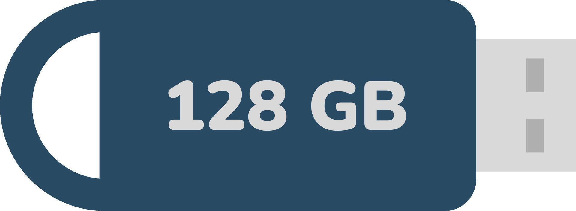128gb micro sd card vector