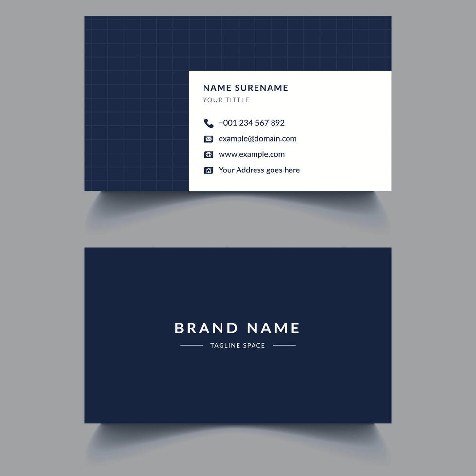 Modern business Card Template Design. Visiting Card Design, Creative Business Card Design. vector