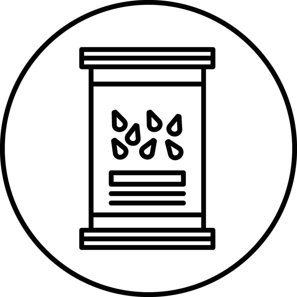 Seeds Bag Illustration Icon vector
