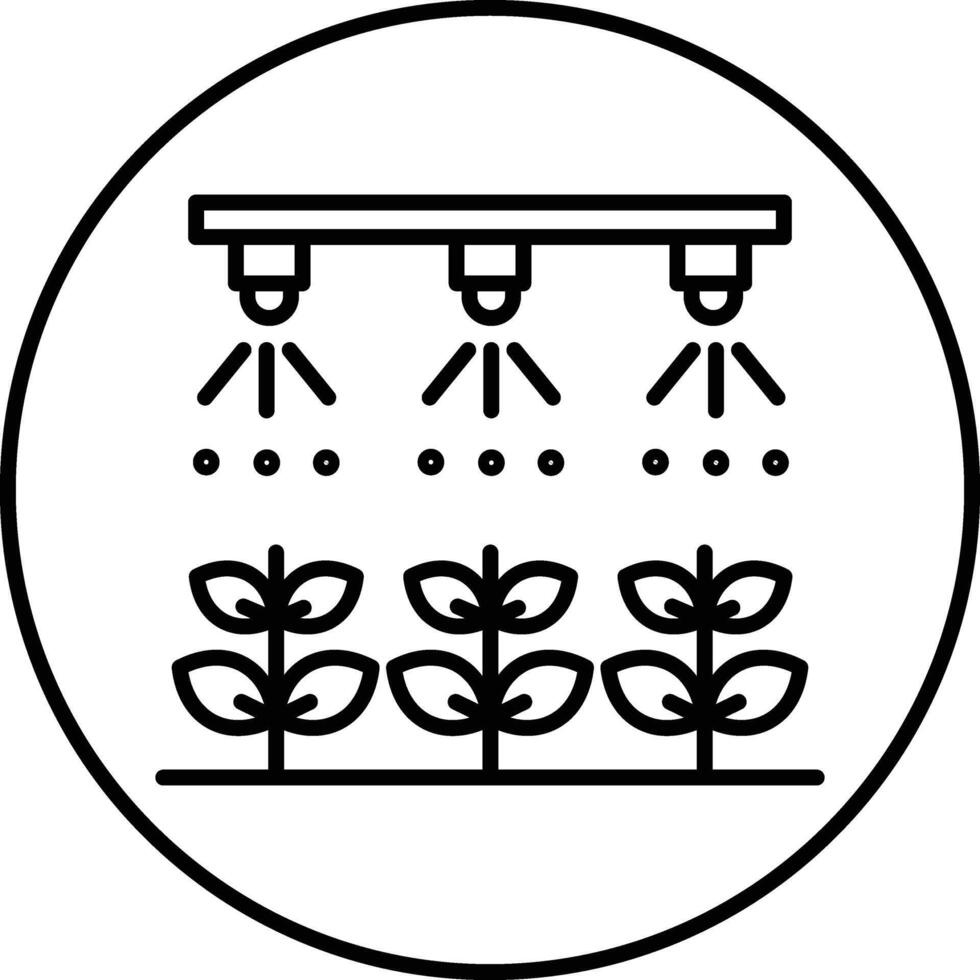 Irrigation Illustration Icon vector
