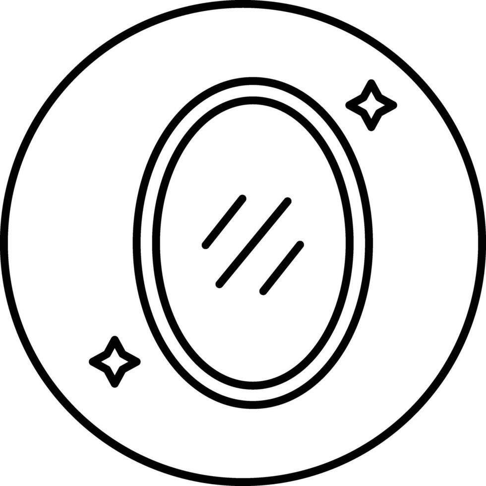 Mirror Illustration Icon vector