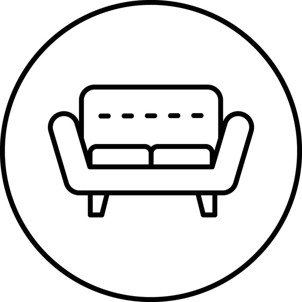 Sofa Illustration Icon vector