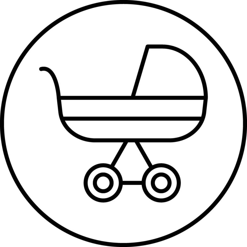 Stroller Illustration Icon vector