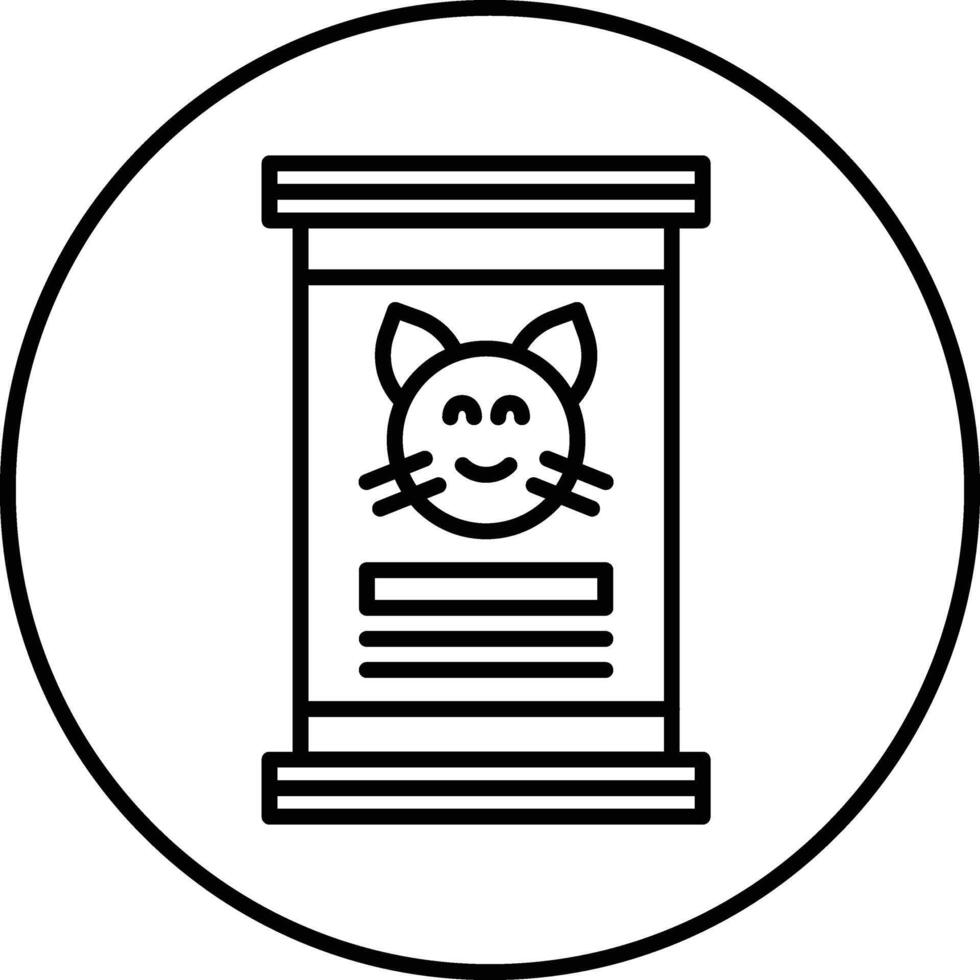 Cat Food Illustration Icon vector