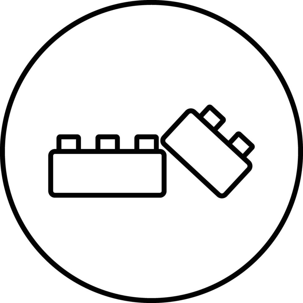Bricks Toys Illustration Icon vector