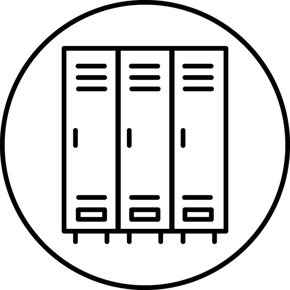 Locker Illustration Icon vector