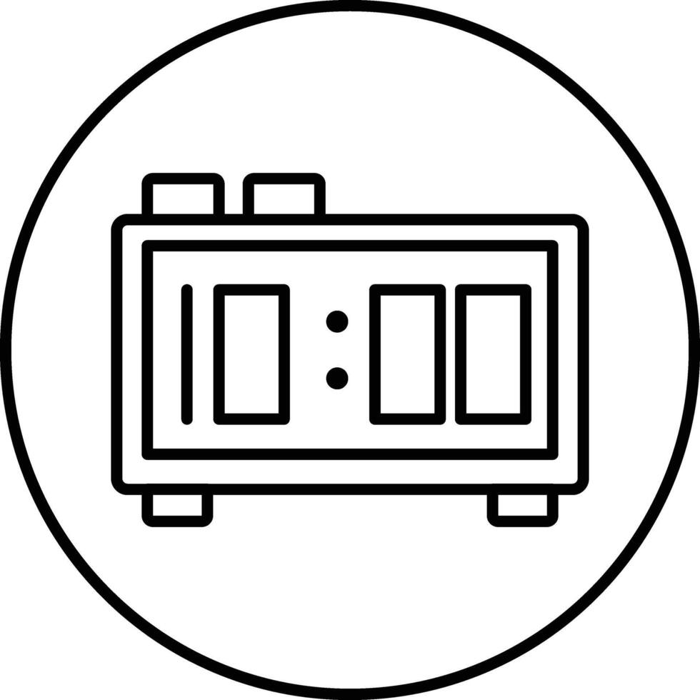 Digital Clock Illustration Icon vector