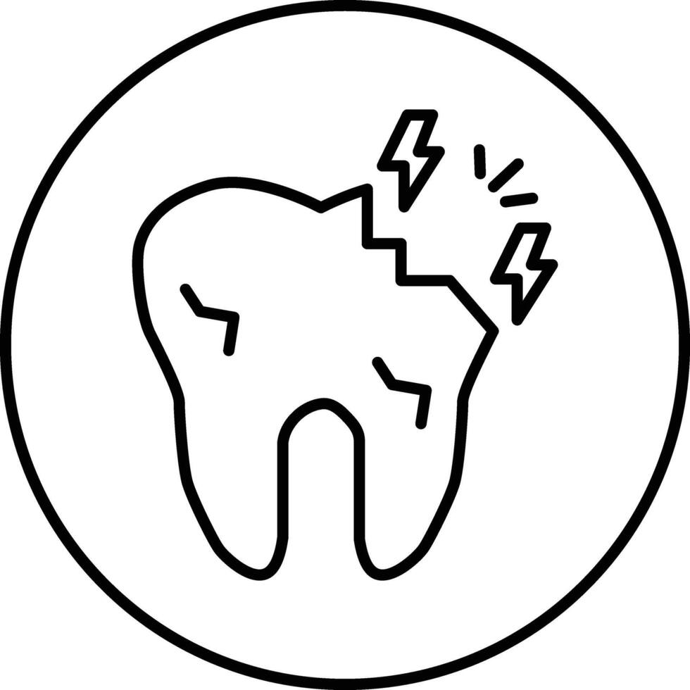 Toothache Illustration Icon vector
