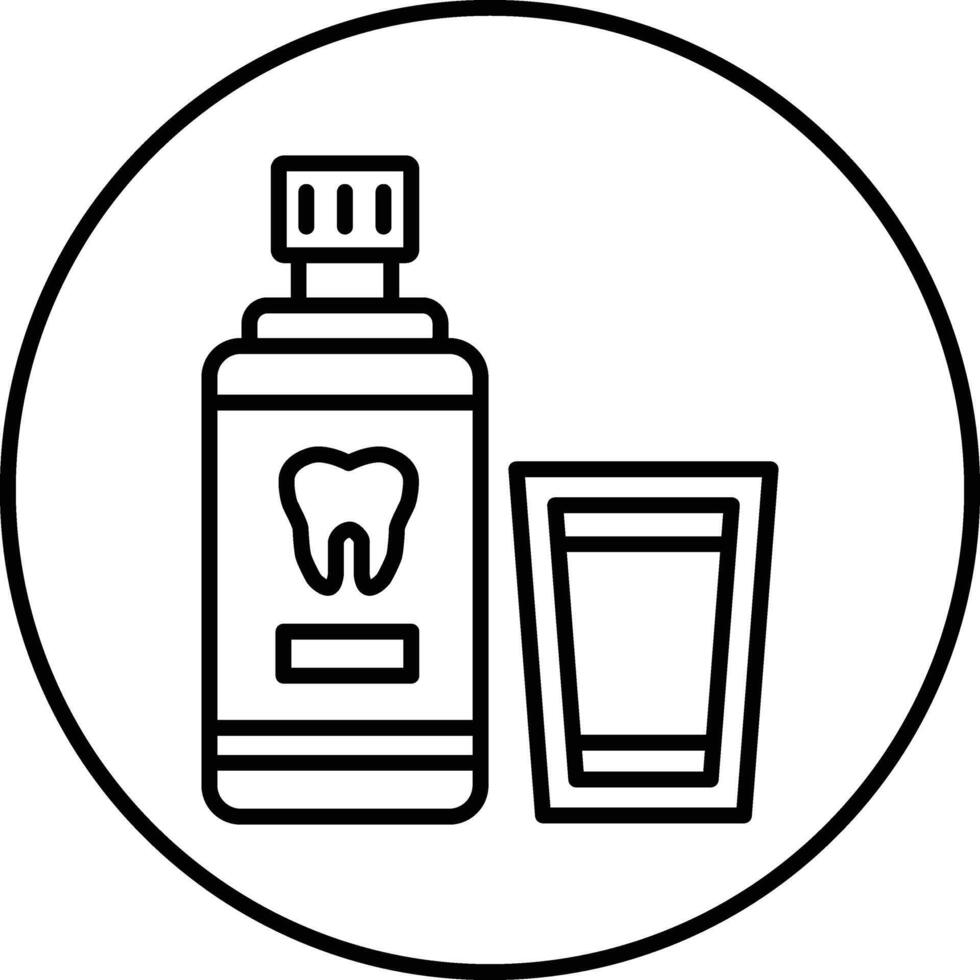 Mouthwash Illustration Icon vector