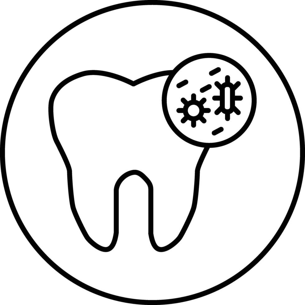 Tooth Infection Illustration Icon vector