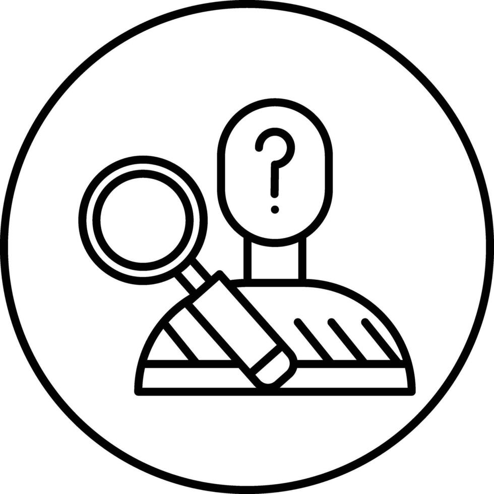 Suspect Illustration Icon vector