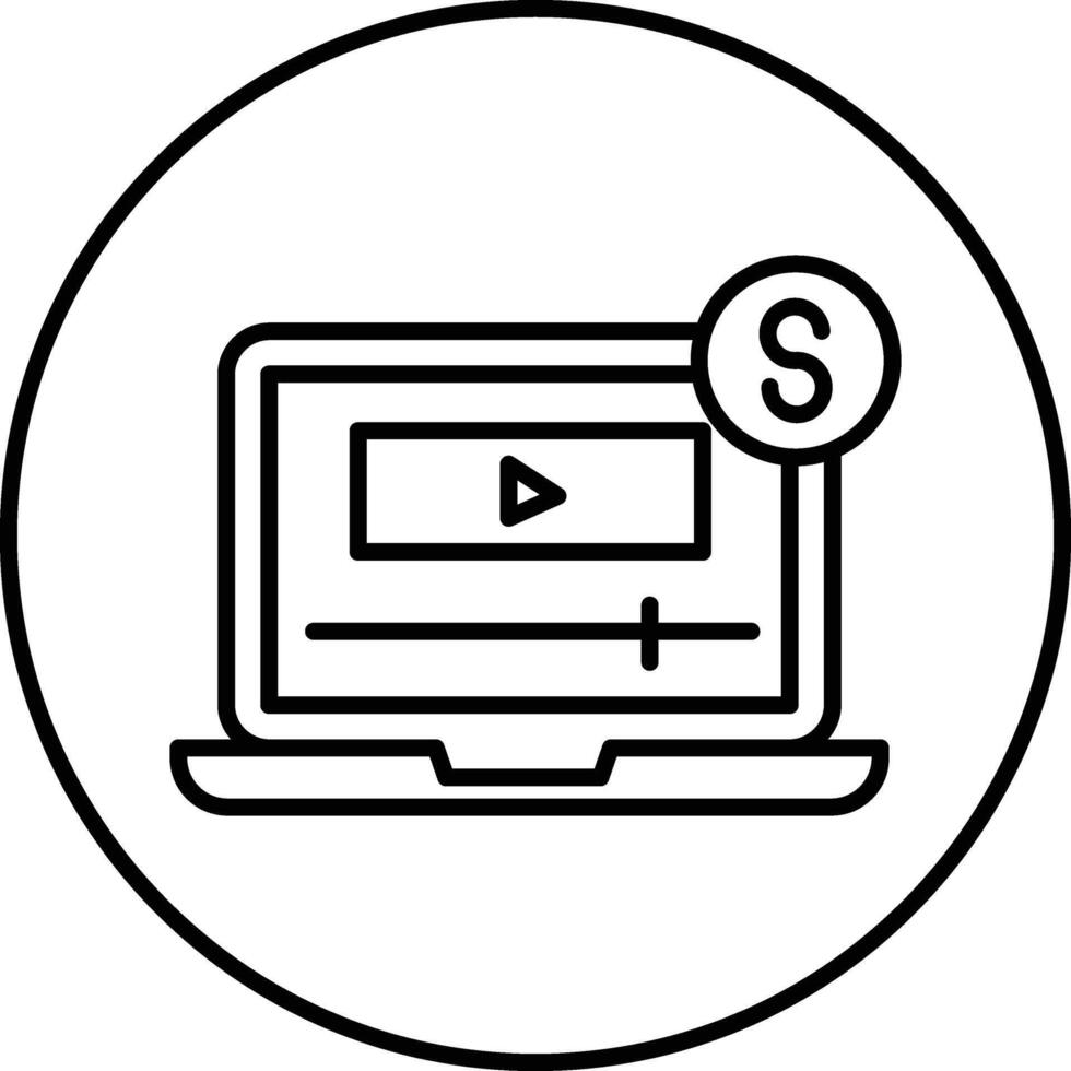 Paid Media Illustration Icon vector