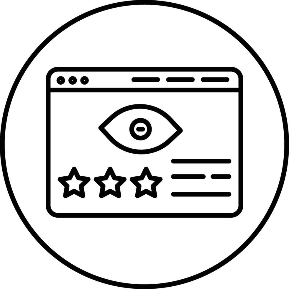 Impression Rate Illustration Icon vector