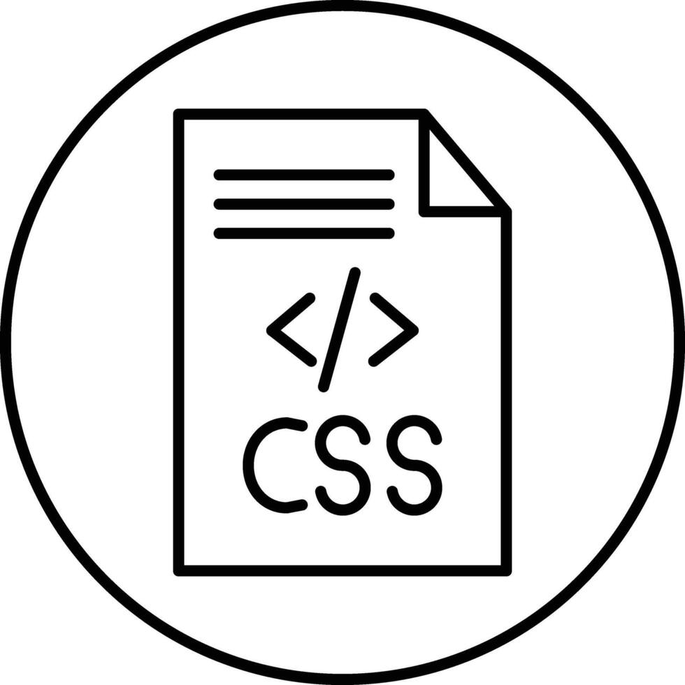 CSS Code Illustration Icon vector