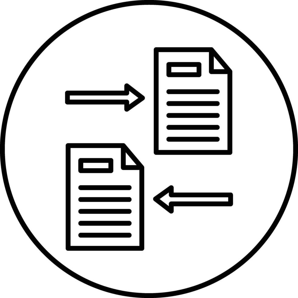 File Sharing Illustration Icon vector