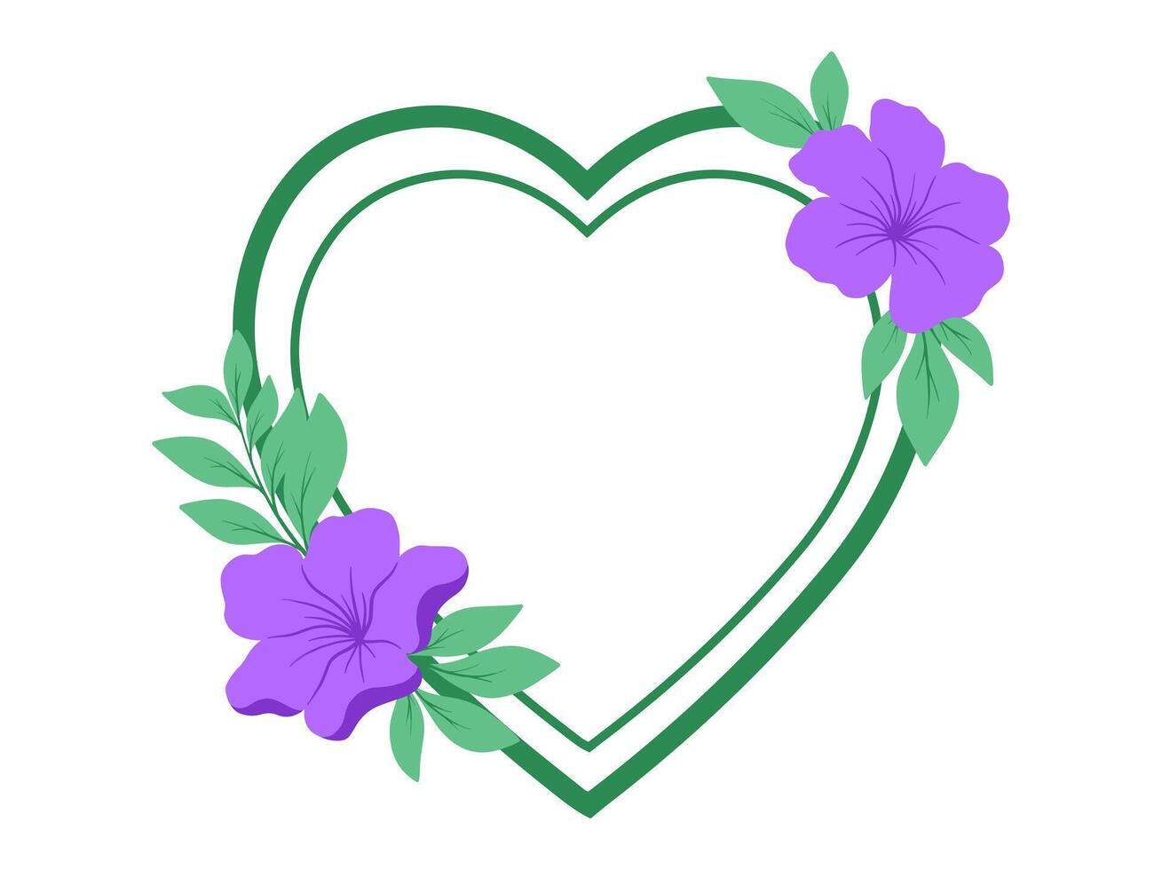 Flower Frame Decoration Background Illustration vector