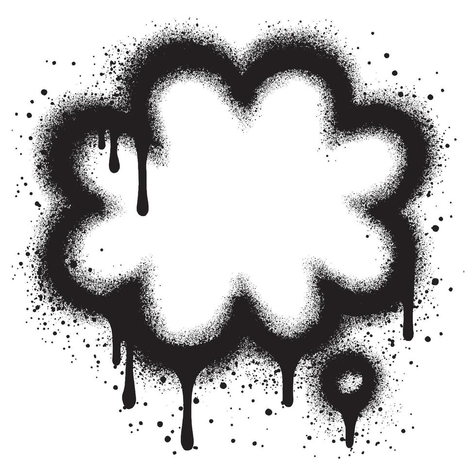 Comic books dialog bubbles in graffiti style vector