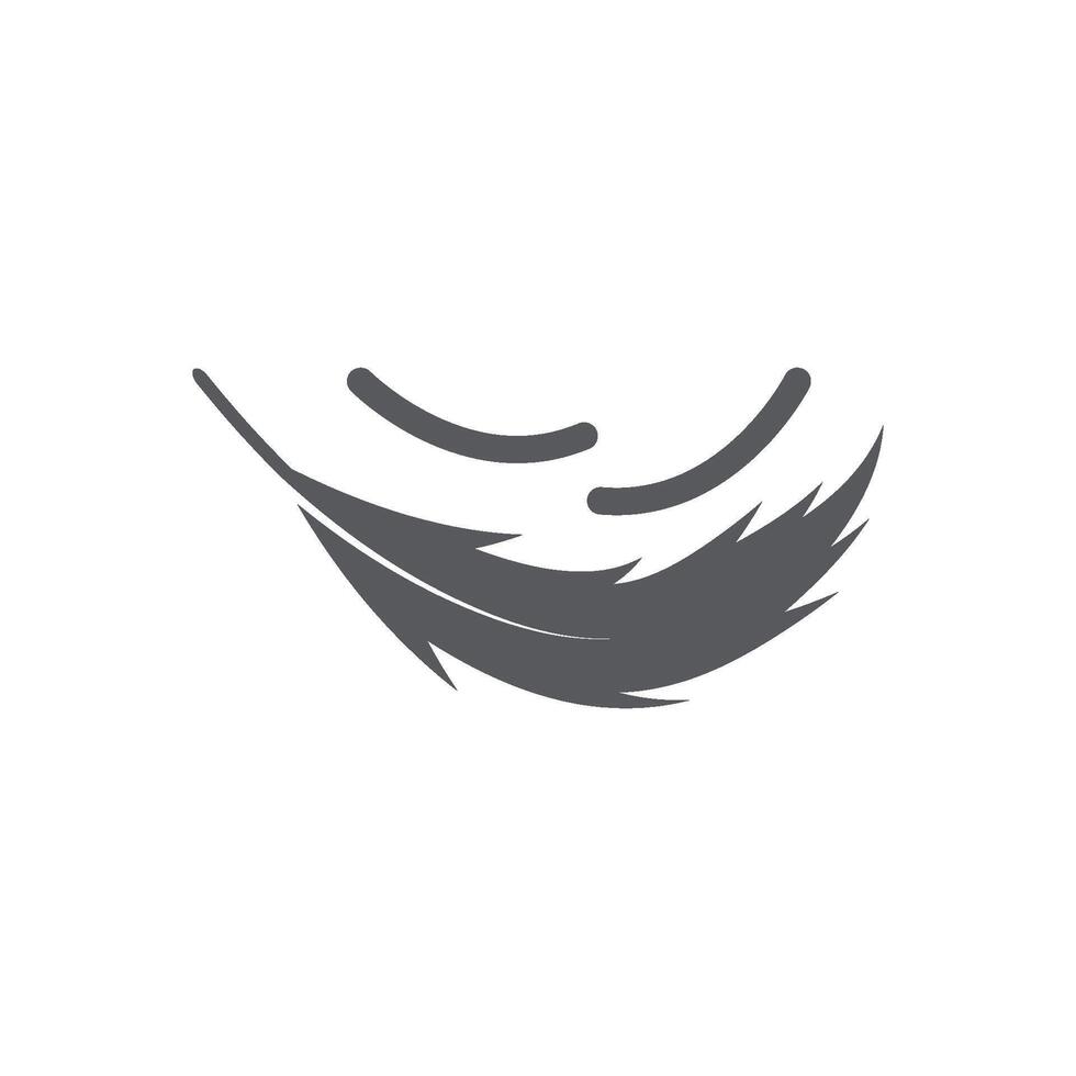 Feather Logo Template Icon vector