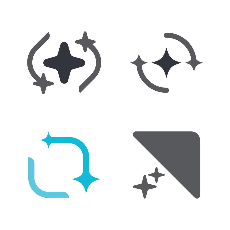 Cleaning Logo Template Icon vector