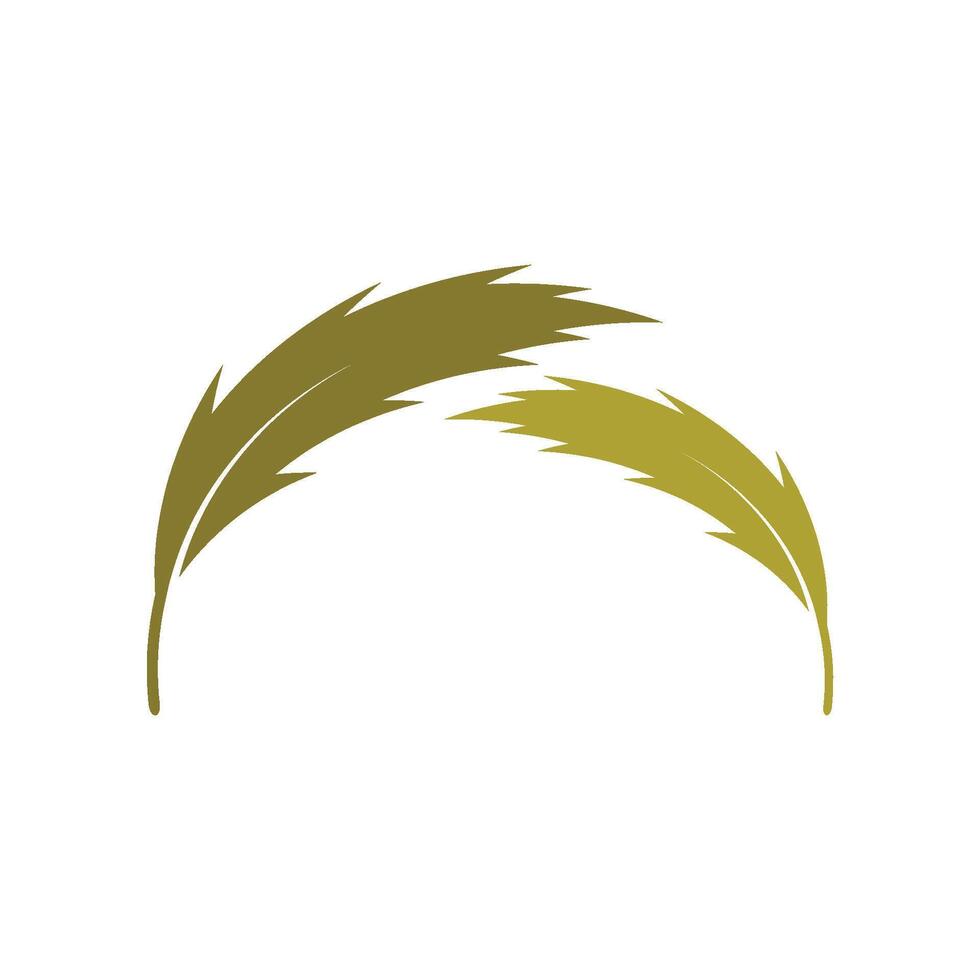 Feather Logo Template Icon vector