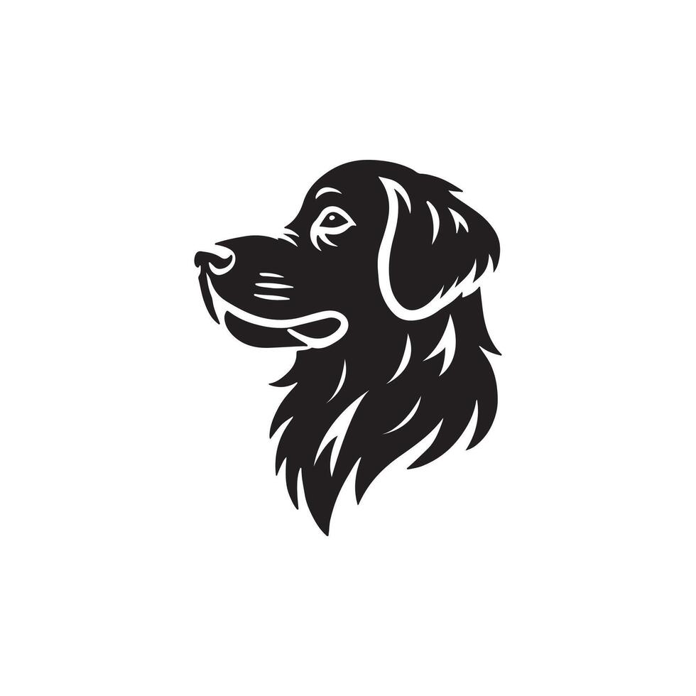 Elegant dog silhouette for branding and logos vector