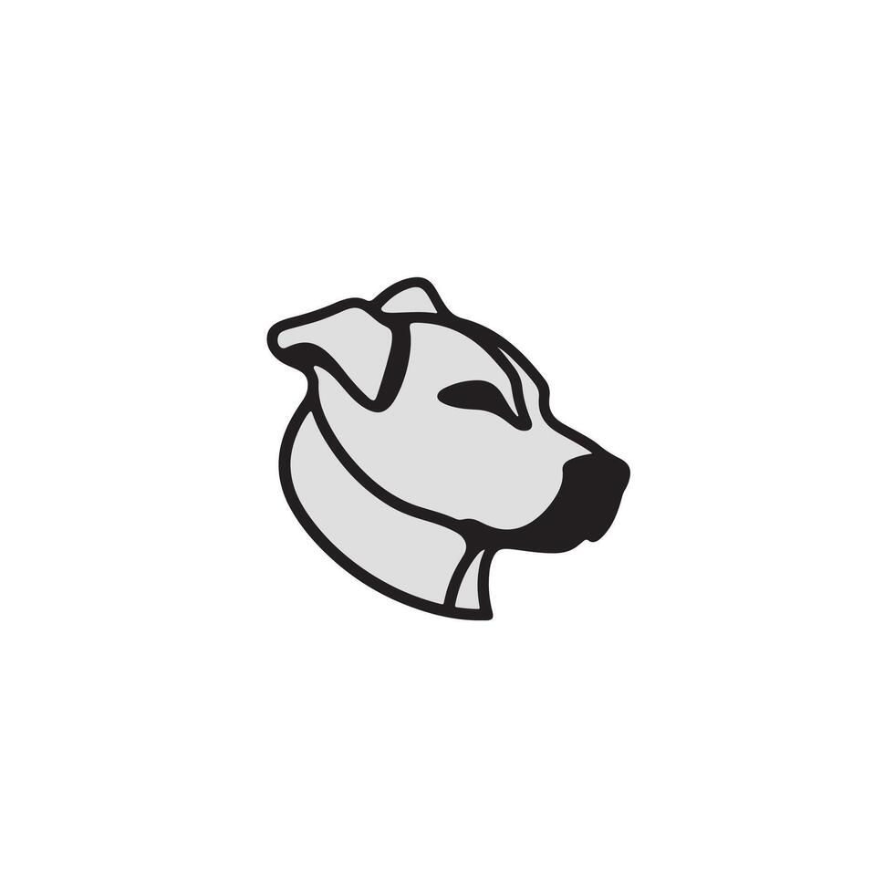 Dog head logo for modern branding ideas vector