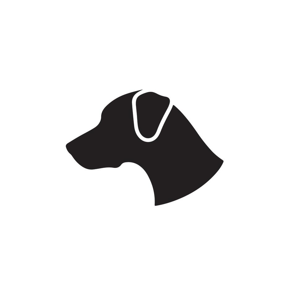 Abstract dog silhouette for unique logo designs vector