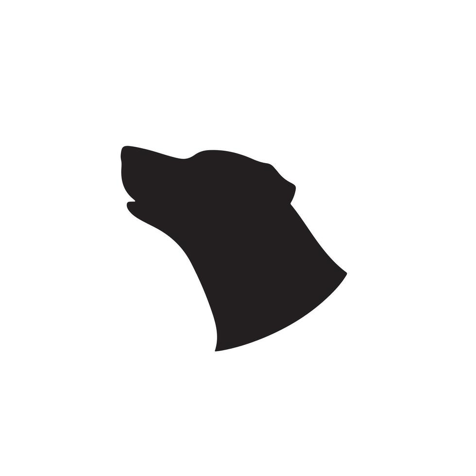 Dog silhouette icon, clean and modern vector
