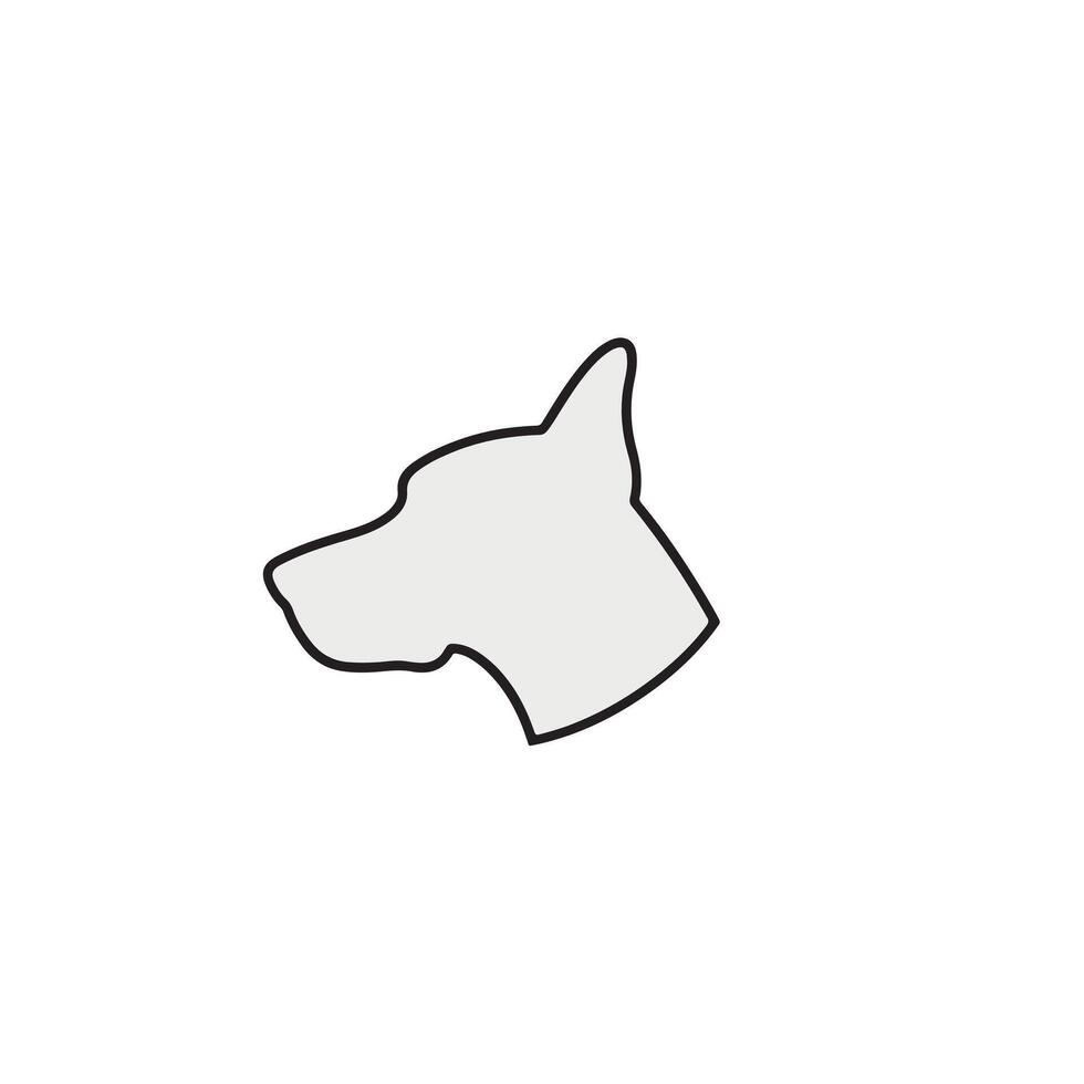 Dog head icon design vector