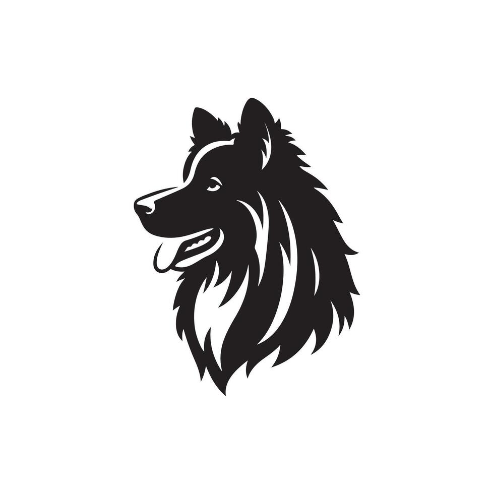 Dog silhouette design for creative logos vector
