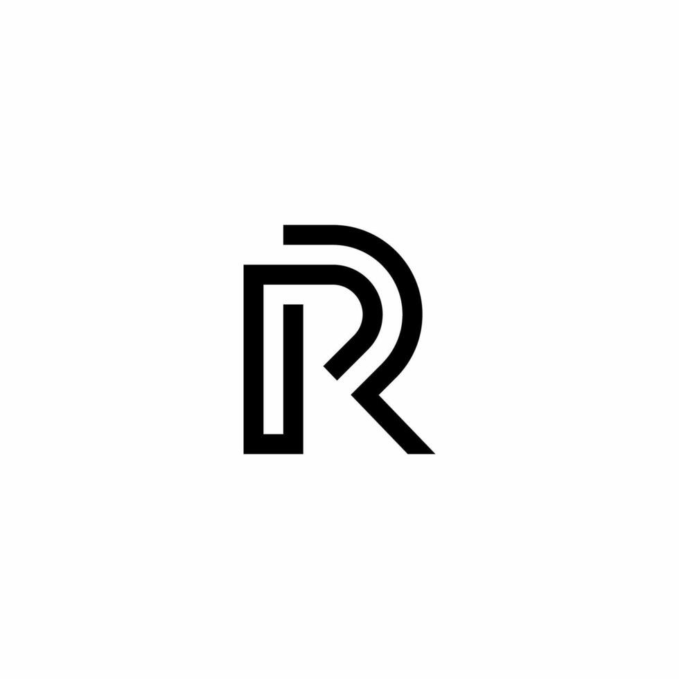 Letter RP Monogram vector