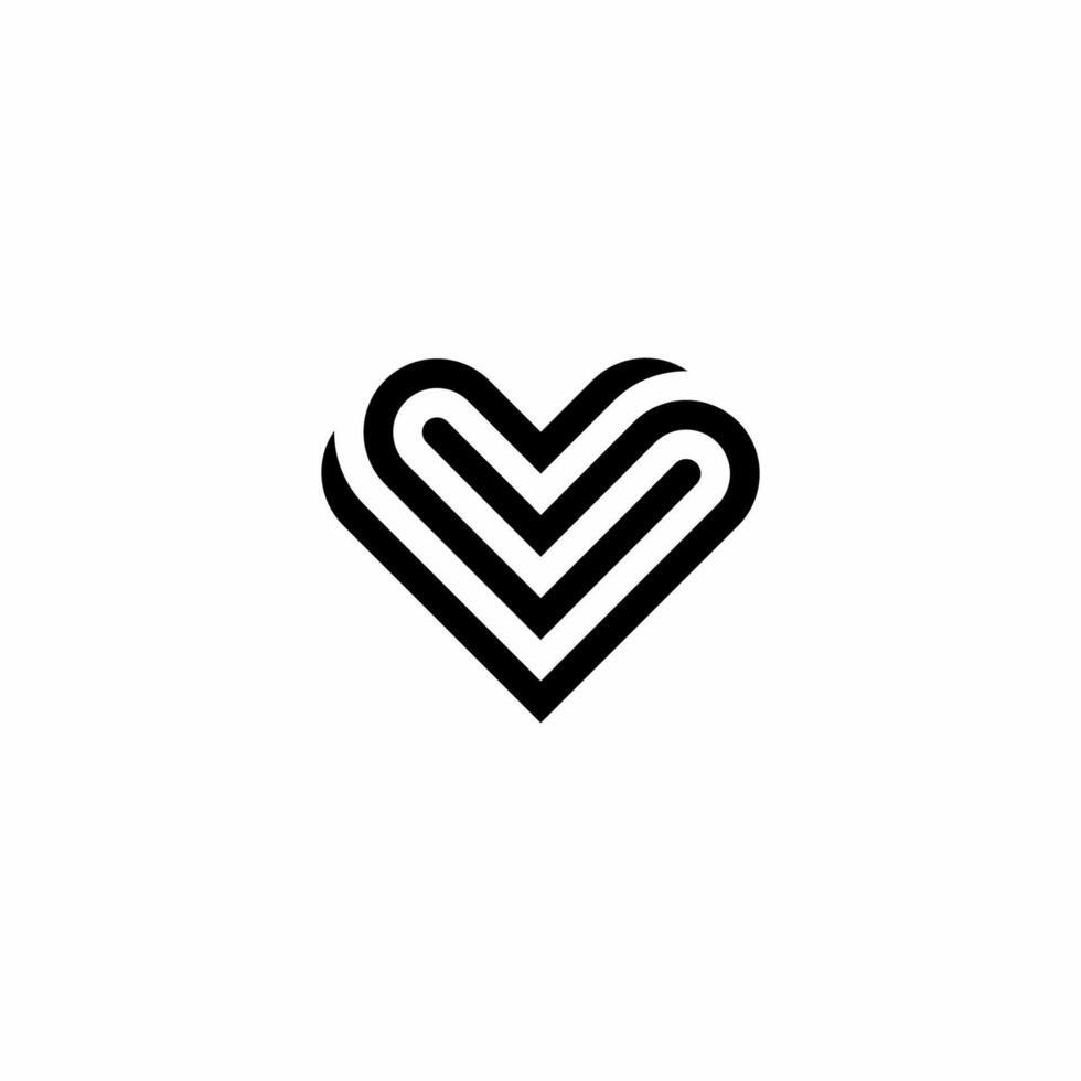 Double Heart Logo vector