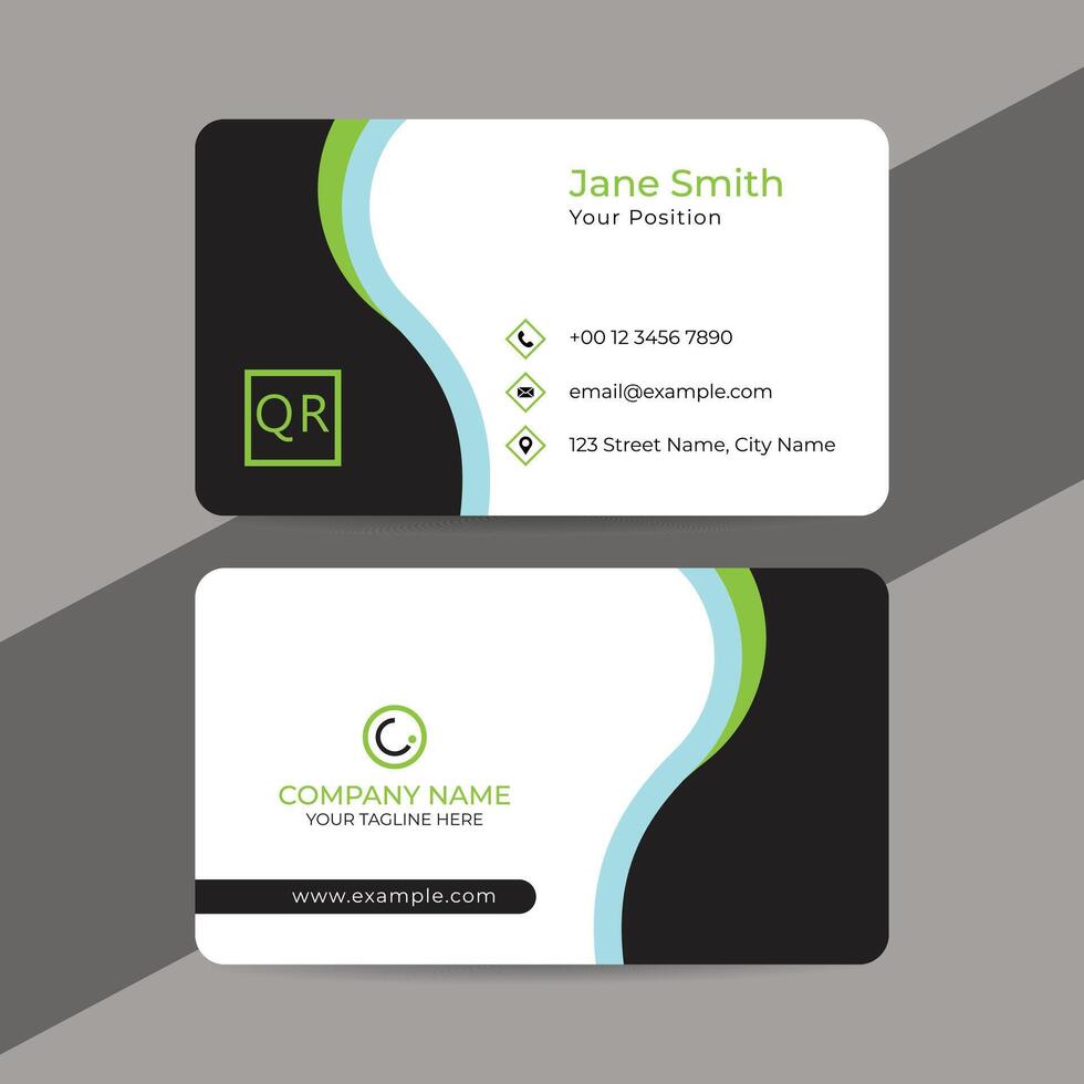 creative modern name card and business card. vector