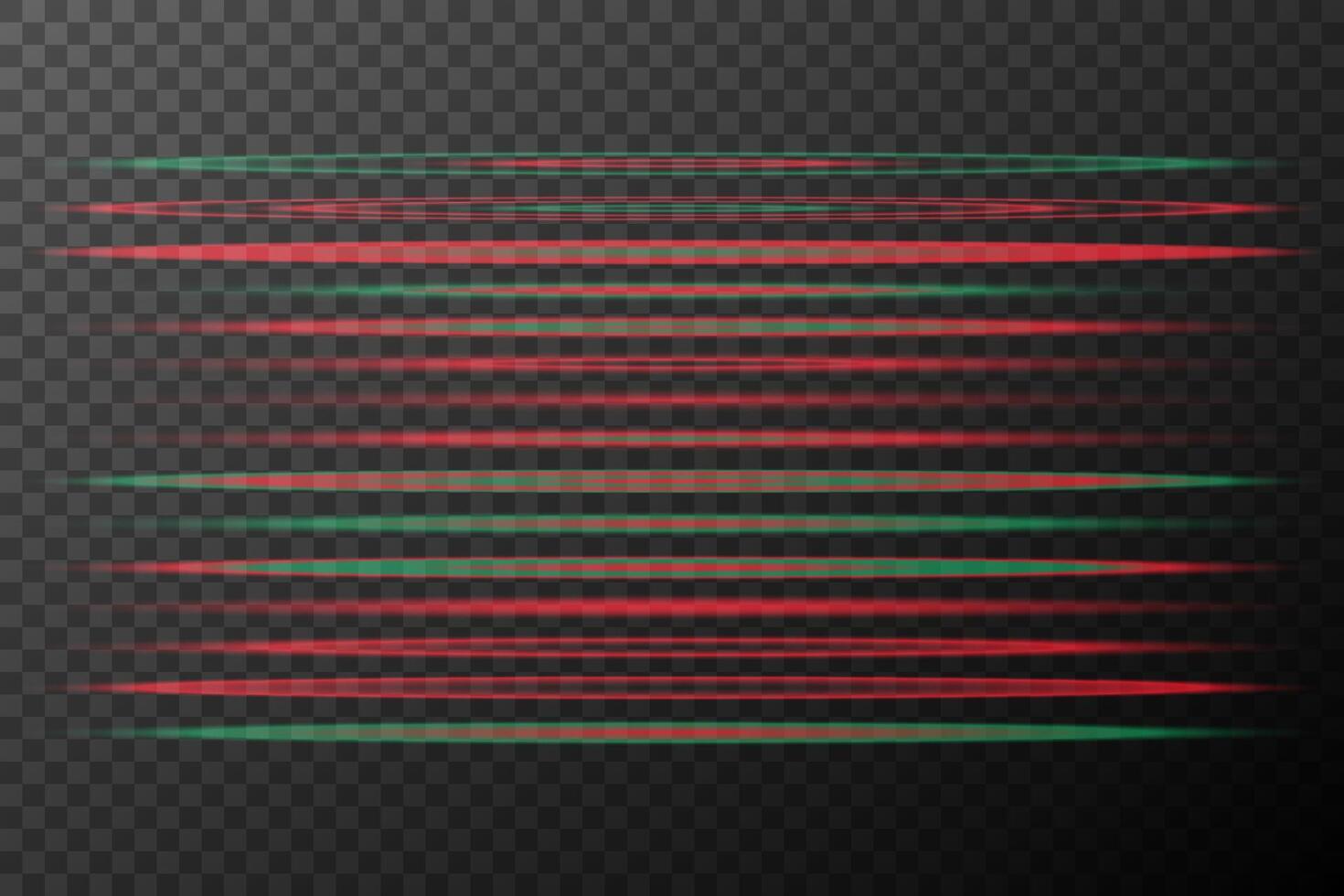 red and green stripes on a black background vector