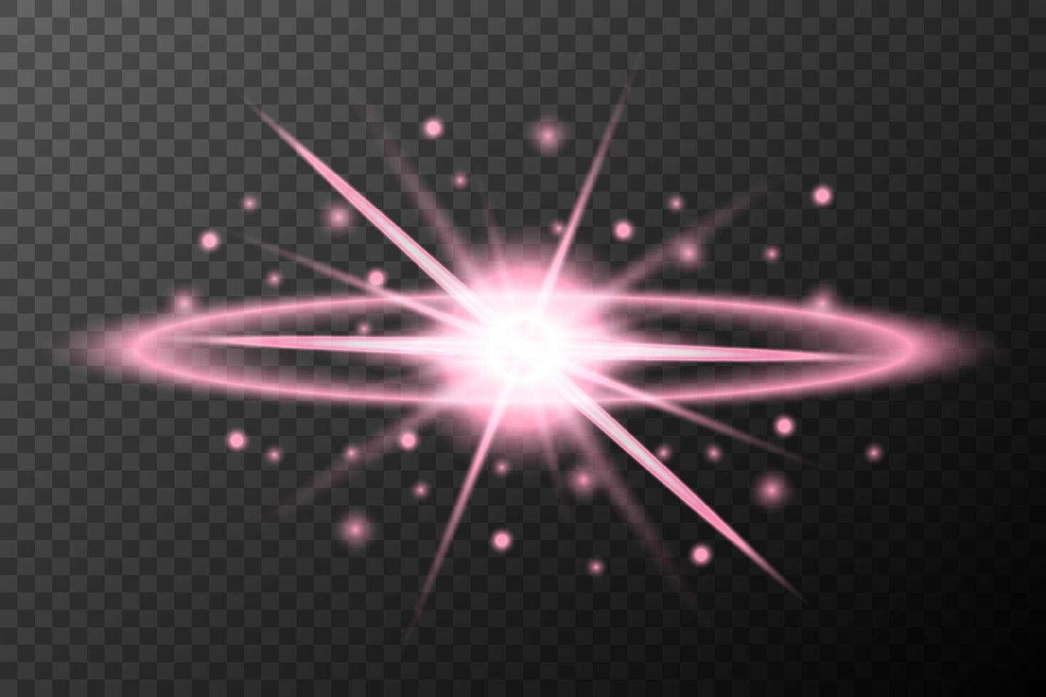 a pink glowing star vector