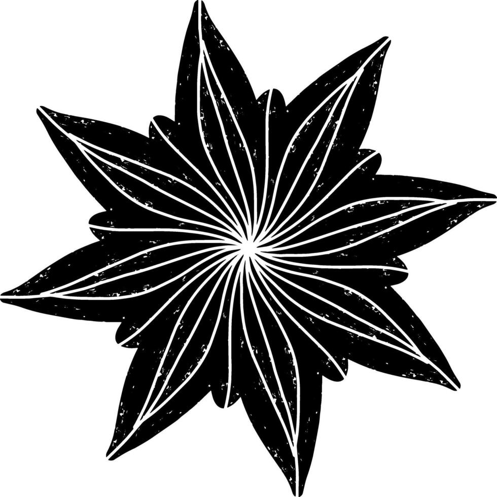 a black and white drawing of a star vector