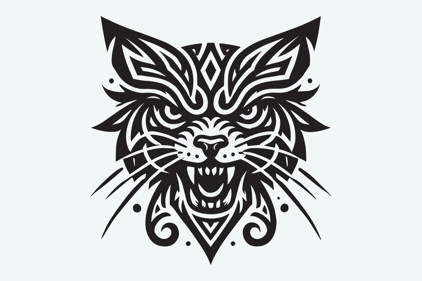 Detailed Bobcat Wild Animal for Art Projects vector