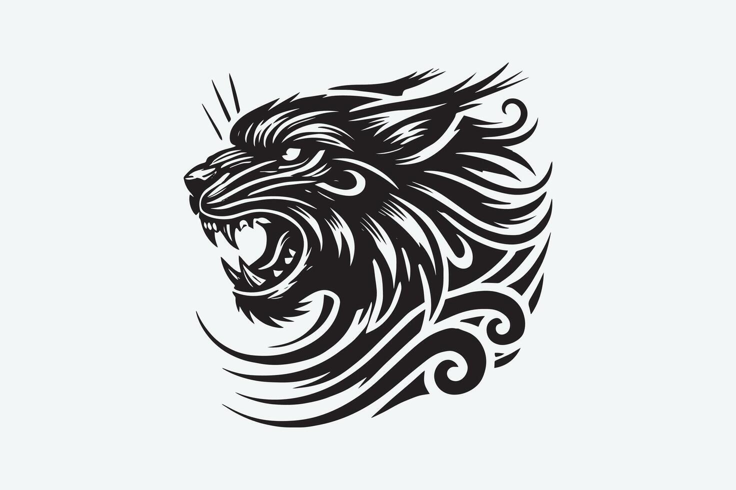 Bobcat Wild Cat Design for Nature and Wildlife Art vector