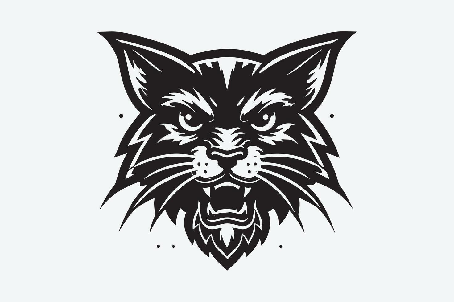Wild Bobcat Predator - Nature-Inspired Design vector