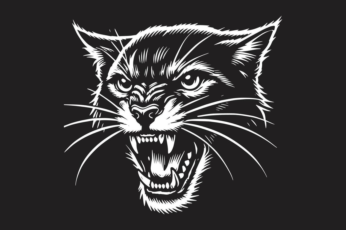 Bobcat Design - Wildlife Clipart for Commercial Use vector